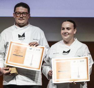 Vainqueurs du troisième prix en "Cuisine-Pâtisserie" au Trophée Mille France 2023