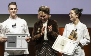Vainqueurs du deuxième prix en "Cuisine-Pâtisserie" au Trophée Mille France 2023